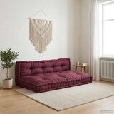  Jastučić za paletni kauč 2 pcs Bordo 120 x 80 x 38 cm Tkanina | shoptok.hr