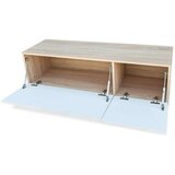 TV ormarići od iverice 2 kom 120 x 40 x 34 cm boja hrasta i bijela | shoptok.hr