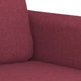  3-dijelni set sofa s jastucima crvena boja vina od tkanine | shoptok.hr