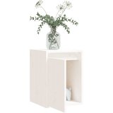  Zidni ormarići 2 kom bijeli 30 x 30 x 40 cm od masivne borovine | shoptok.hr