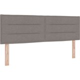  Postelja s škrbino z vzmetnico & LED Taupe 140x190 cm Tkanina, (22084079) | Shoptok.si