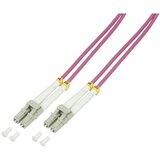 Logilink FP4LC50 steklena vlakna optična vlakna priključni kabel [1x LC-vtič - 1x LC-vtič] 50/125 µ Multimode OM4 50.00 m, (20519405) Cene
