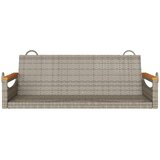  Klupa za ljuljanje siva 109 x 62 x 40 cm od poliratana | shoptok.hr