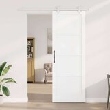  Klizna vrata Bijela 83 x 232 cm Masivna borovina | shoptok.hr