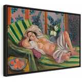  Slika - Henri Matisse – Reclining Odalisque with Magnolias 90x60 U crnom drvenom okviru | shoptok.hr