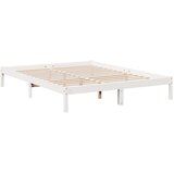  Dugi okvir kreveta bez madraca bijeli 160 x 210 cm od borovine | shoptok.hr