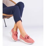 Gemre Pink women's platform loafers with Selerina embellishment Cijene