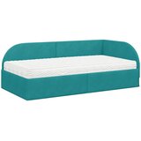  Kutni krevetni okvir s madracem 2 kom. Tirkizna 90 x 190 cm | Shoptok.si