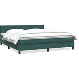 Box spring postelja z vzmetnico temno zelena 180x220 cm žamet, (22011349) | Shoptok.si