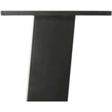  Noge za klubsko mizico 4 kosi antracitne 42 cm jeklo | Shoptok.si