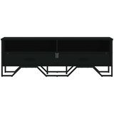 TV ormarić crni 122 x 34 x 41 cm od konstruiranog drva | shoptok.hr