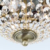 Orion dlu 1840/35 - kristalna plafonska lampa plafond 3xE27/40W/230V prečnik 35 cm bronza | Eponuda.com