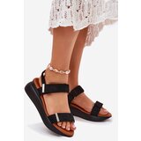 Boto Women's Wedge Sandals Black Monera | shoptok.hr