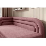ELTAP Ružičasta sklopiva/s prostorom za odlaganje sofa od šenila s lijevim kutom 223 cm Fabillo – | shoptok.hr