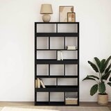  Regal za knjige crni 100 x 33 x 187,5 cm konstruirano drvo | shoptok.hr