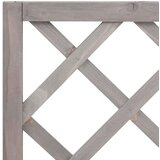 vidaXL Vrtno cvetlično korito z mrežo sivo 70x30x135 cm les jelke | Shoptok.si