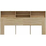  Uzglavlje s ormarićem boja hrasta sonome 200 x 19 x 103,5 cm | Eponuda.com