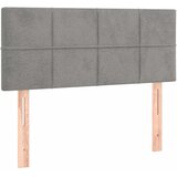  box spring s madracem LED svjetlosivi 80x200 cm baršun | shoptok.hr