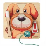  Masterkidz učenje zdrave oralne higijene na primjeru psa - Montessori edukativna zidna ploča | shoptok.hr