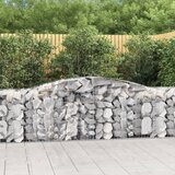 vidaXL Lučne gabionske košare 6 kom 400x50x80/100 cm pocinčano željezo | shoptok.hr