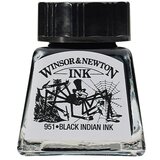 WINSOR & NEWTON Tinta za crtanje (Crno indijski, 14 ml, Boca) | shoptok.hr