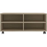 TV ormarić s kotačima boja hrasta 90x35x35 cm konstruirano drvo | shoptok.hr