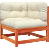  9-dijelni set vrtnih sofa s jastucima voštano smeđi od borovine | Eponuda.com