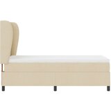 Box Spring postelja z vzmetnico Krem 90x200 cm Izdelani iz blaga, (22052921) | Shoptok.si