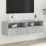 vidaXL Stenska TV omarica betonsko siva 100x30x30 cm inženirski les Cene