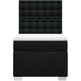  Krevet s oprugama i madracem crni 90x200 cm od tkanine | shoptok.hr