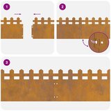vidaXL Robniki za trato 30 pcs Rjav 103 x 0,05 x 22 cm | Shoptok.si