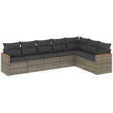  7-dijelni set vrtnih sofa sivi od poliratana | shoptok.hr