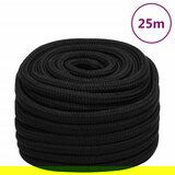 vidaXL Delovna vrv črna 20 mm 25 m poliester | Shoptok.si