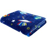 Catherine Lansfield Tamno plava deka za bebe od mikropliša 130x170 cm Lost in Space – Cijene