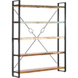 vidaXL Knjižna omara 5-nadstropna 140x30x180 cm trden predelan les | Shoptok.si
