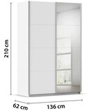 home24 OMARA Z DRSNIMI VRATI, bela | Shoptok.si