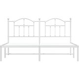 Metalni okvir za krevet s uzglavljem bijeli 160x200 cm | shoptok.hr