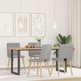  Blagovaonske stolice od tkanine 4 kom oblačnosive | shoptok.hr