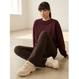 Sinsay Pamučne rebraste flare tajice | shoptok.hr