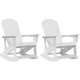  Adirondack ljuljačke 2 pcs Bijelo HDPE | Eponuda.com