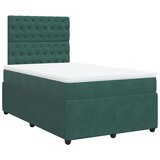 Maison Chic Box spring postelja - Vzmetna postelja z vzmetnico temno zelena 120x200 cm žamet SL10868, (21904705) | Shoptok.si