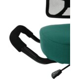 Kondela Ergonomski klečalnik, zelena/črna, RUFUS | Shoptok.si
