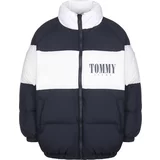 Tommy Jeans Zimska jakna mornarsko plava / bijela