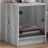 vidaXL Noćni ormarići staklena vrata 2 kom boja hrasta 35 x 37 x 42 cm Cijene