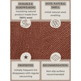Hanse Home Ciglasti ručno rađen vunen okrugao tepih ø 150 cm Calmio – | shoptok.hr