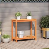  Stol za sadnju s policom voštano smeđi 82,5x35x75 cm borovina | shoptok.hr