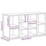 Klupa za cipele boja hrasta 103x30x55 cm konstruirano drvo | Eponuda.ba