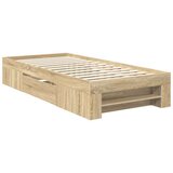  Okvir za krevet s uzglavljem Sonoma hrast 90 x 200 cm - sonoma hrast 90 x 200 cm | shoptok.hr