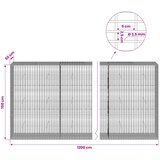 Gabion s žicom debljine 3,5 mm i mrežom 5x2,5 cm 1200x50x150 cm | shoptok.hr