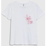Marisse White T-Shirt With A Print On The Pocket | Shoptok.si